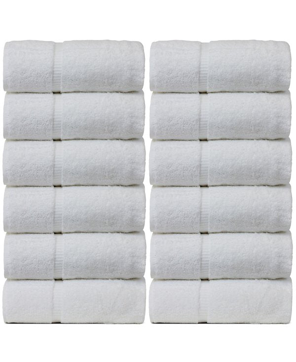 Luxury Hotel Spa Towel Turkish Cotton Wash Cloths, Set of 12