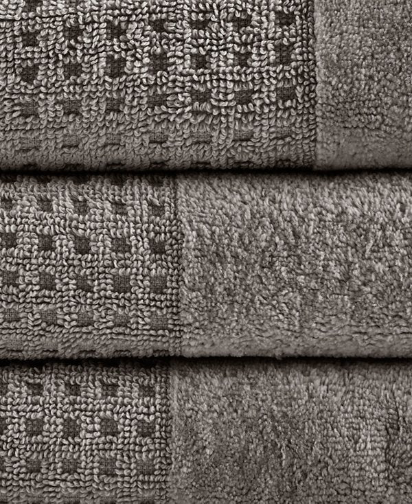 Spa Waffle Jacquard Luxury Combed Cotton 6-Pc