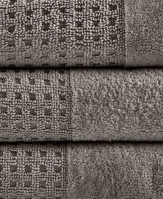 Spa Waffle Jacquard Luxury Combed Cotton 6-Pc